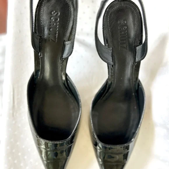 Patent leather Slingback Pumps, black, SCHUTZ - Picture 2 of 11